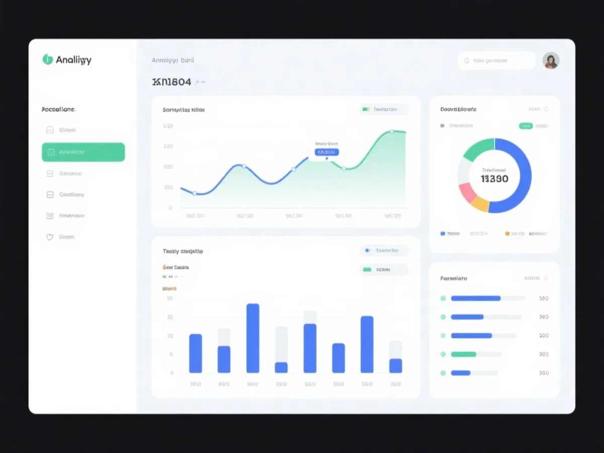 数据可视化仪表盘示意图